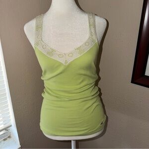 Vintage Y2K Hollister 2000s Lace Trim Tank Top